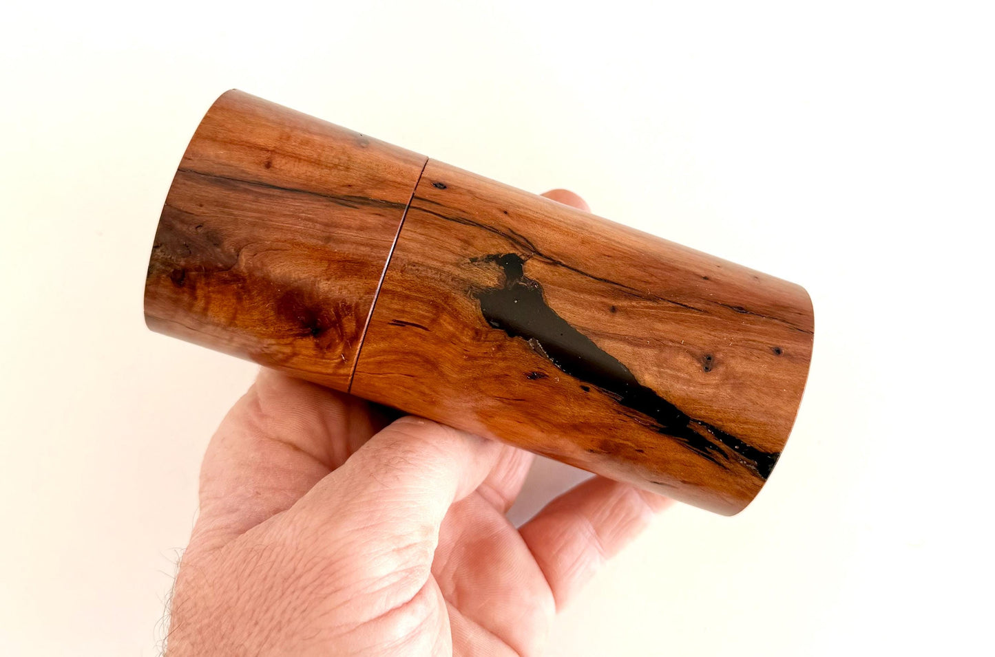 Handcrafted Mallee Pepper Grinder Set: Modern Wood Salt Mill