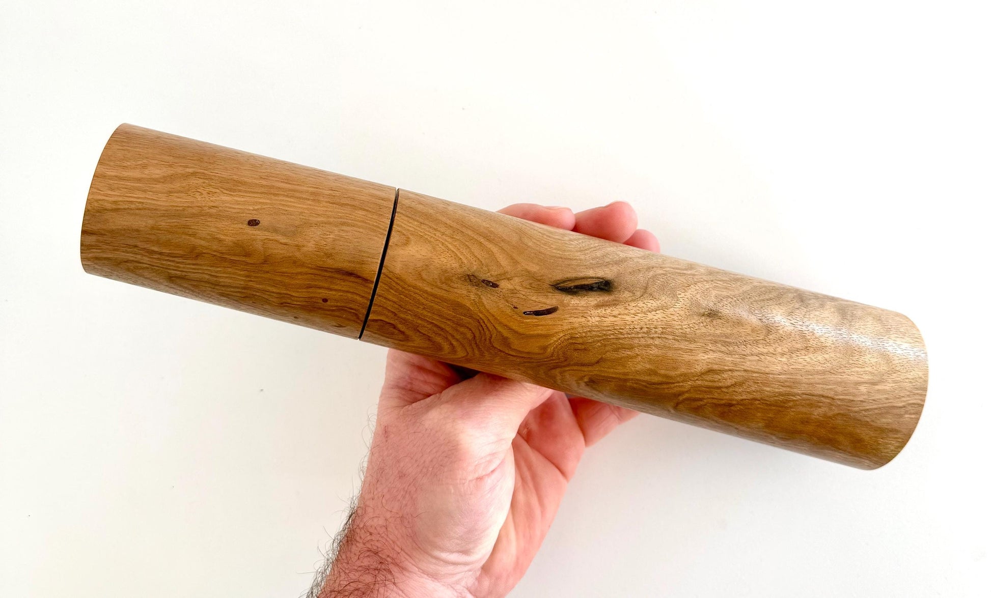 Walnut Feature Pepper Grinder , Modern Ceramic Salt Mill