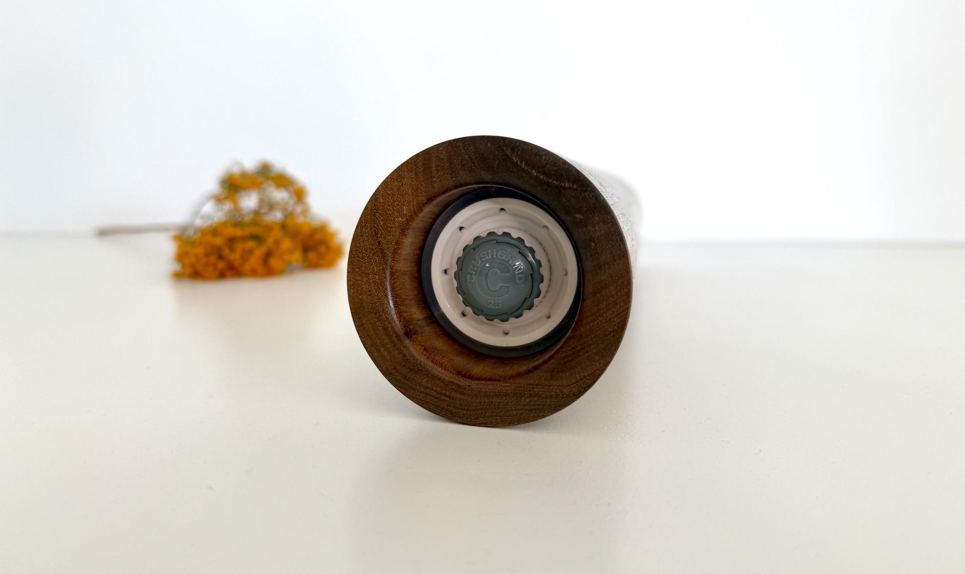 Walnut Feature Pepper Grinder , Modern Ceramic Salt Mill