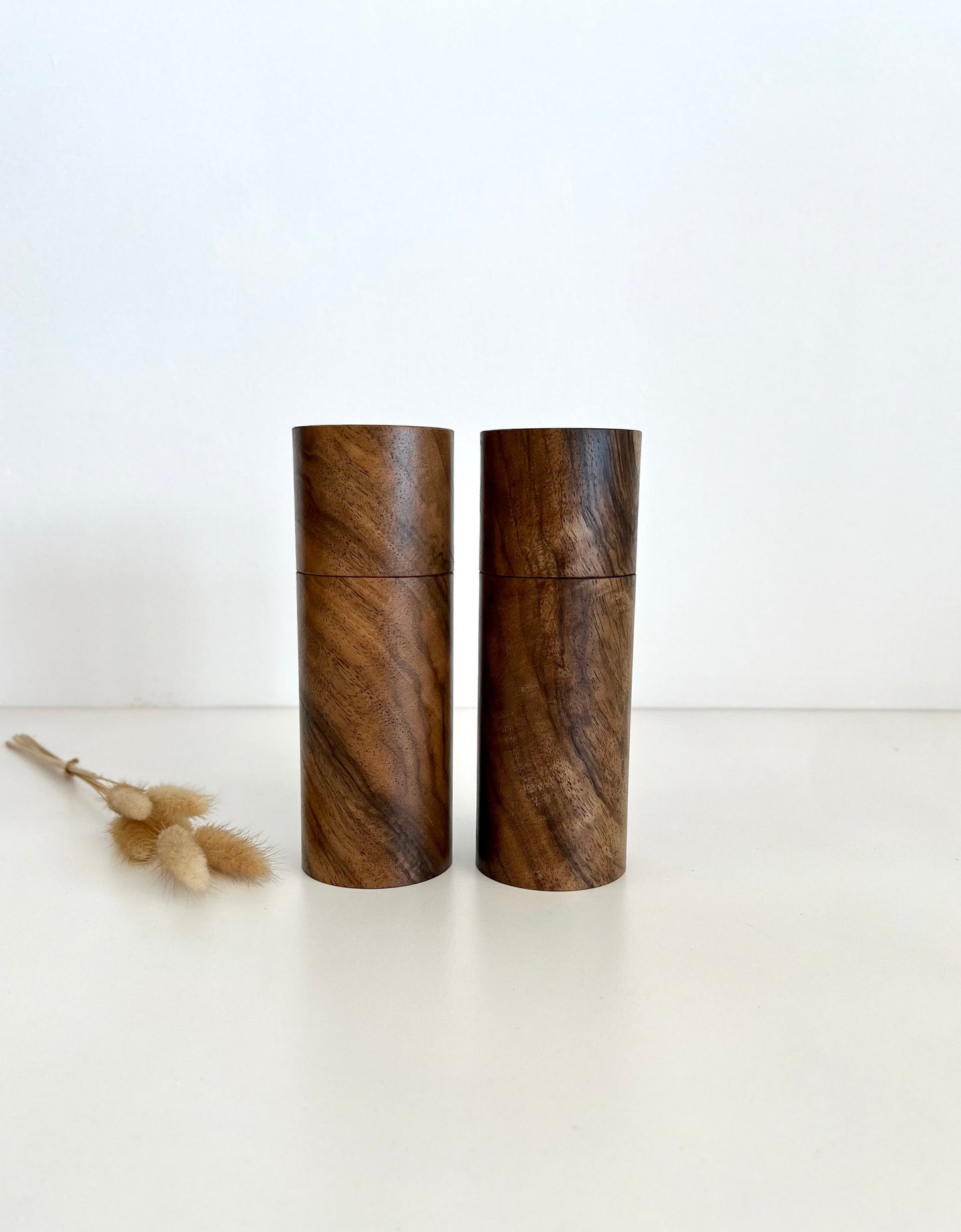 Pepper Grinder, Wood, Pepper Mill, Salt and Pepper mill set, Walnut, Birthday gift, Ceramic grinder, Gift for him