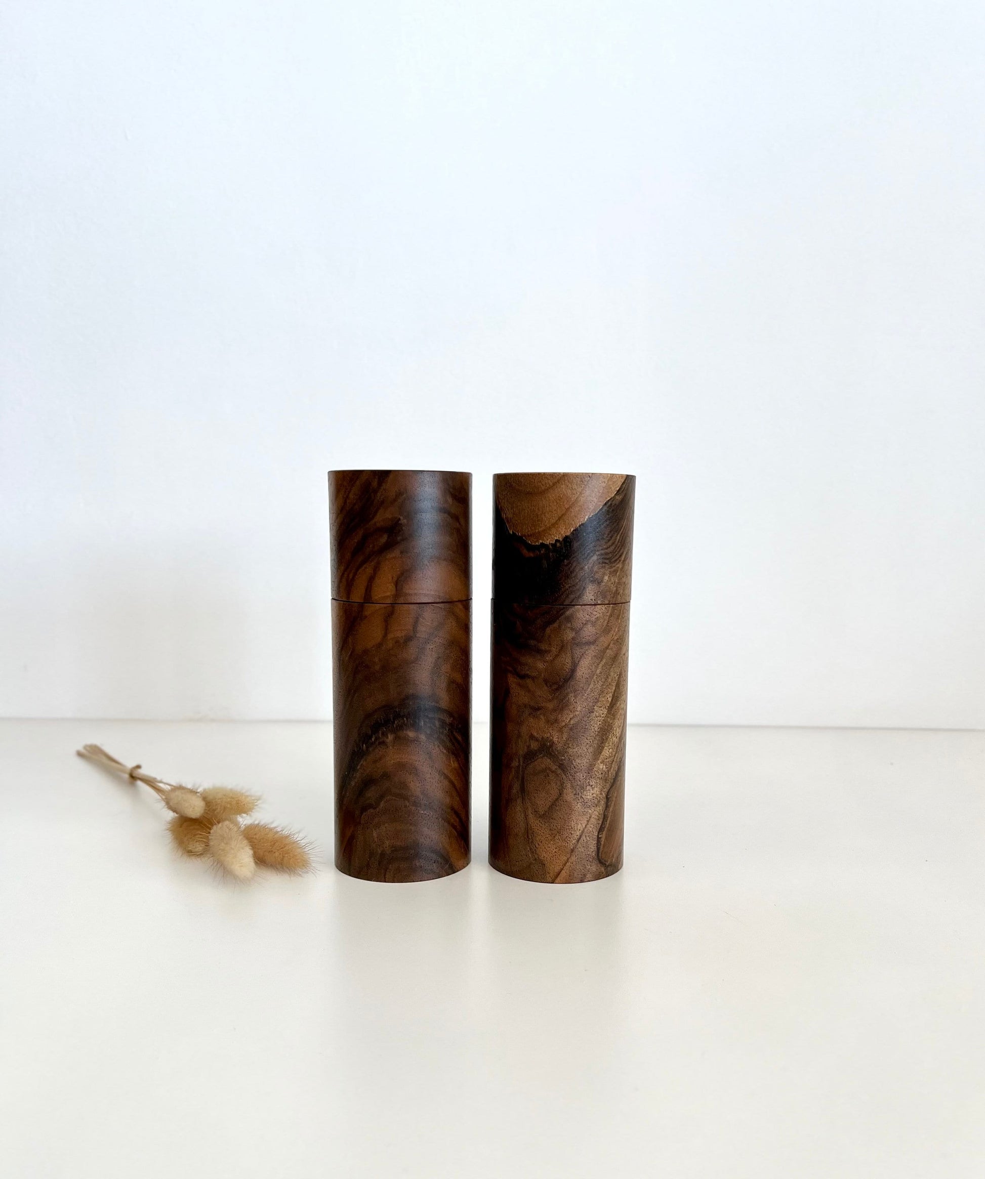 Pepper Grinder, Wood, Pepper Mill, Salt and Pepper mill set, Walnut, Birthday gift, Ceramic grinder, Gift for him